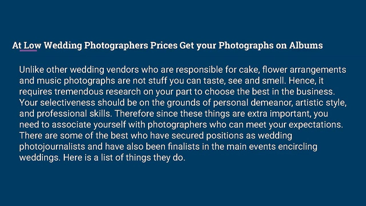 At Low Wedding Photographers Prices Get your Photographs on Albums
