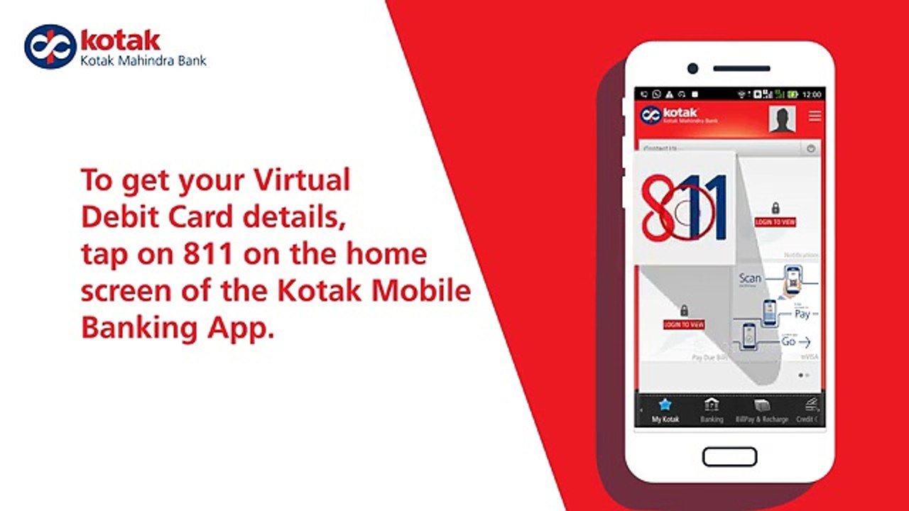 Your Virtual Debit Card and Zero Balance Saving Account in Your Phone - Kotak 811