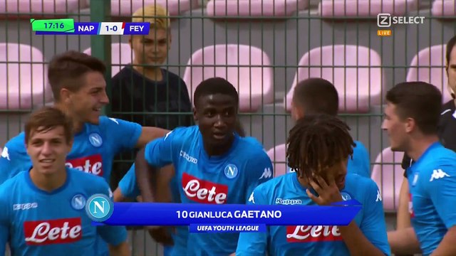 1-0 Gianluca Gaetano Amazing Goal UEFA Youth League Group F - 26.09.2017 Napoli Youth 1-0...