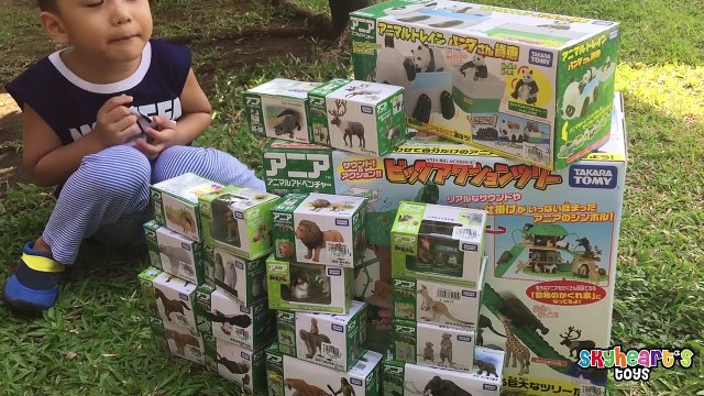 TAKARA TOMY Big Action Tree House with sound ANIA ANIMAL ZOO set figures Ania Animal Train Panda Toy