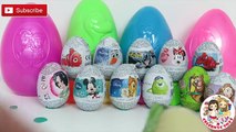 15 Surprise Eggs, Kinder Surprise Disney Zaini Chocolate Huevos Sorpresa Batman Minnie Pep