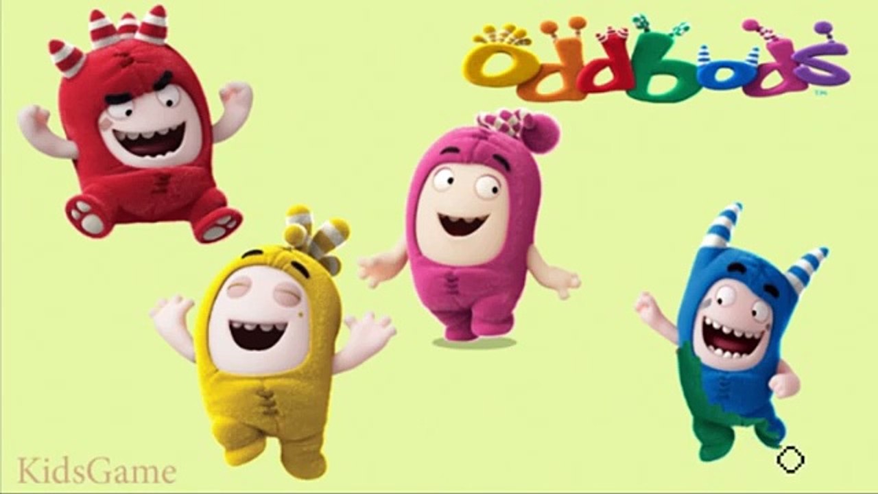 Oddbods Coloring Book Learn Colors Activity DIY Pogo, Zee, Bubbles, Slick.