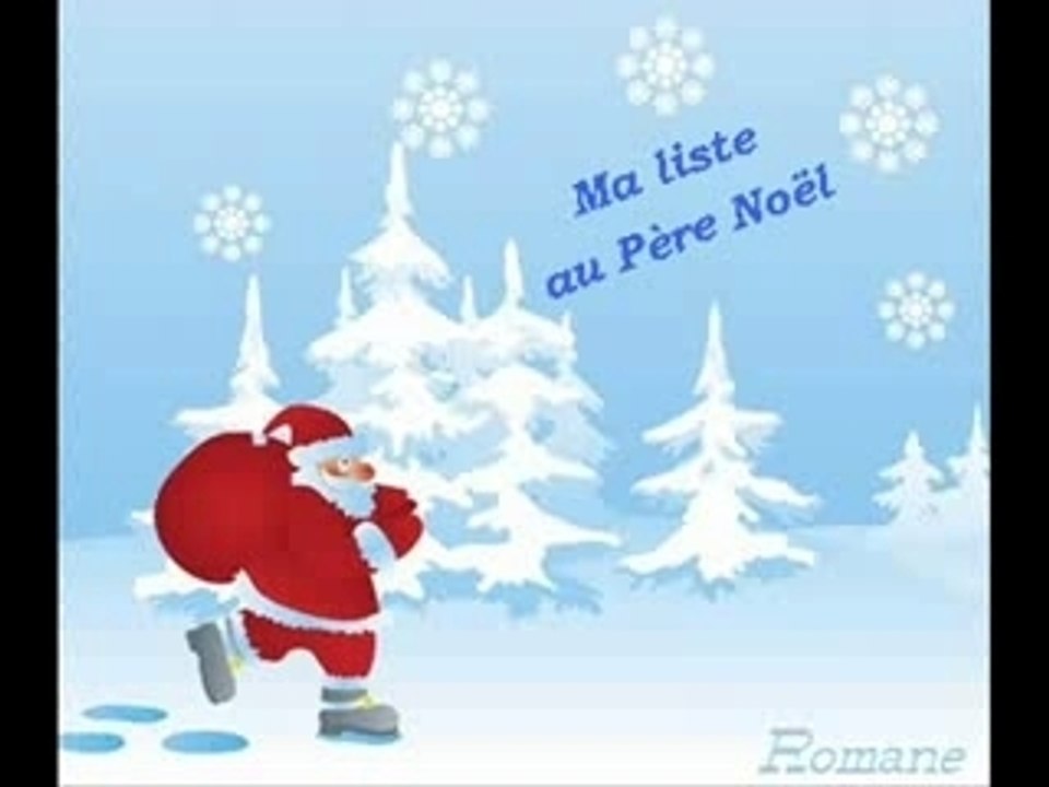 Ma liste au Père Noël