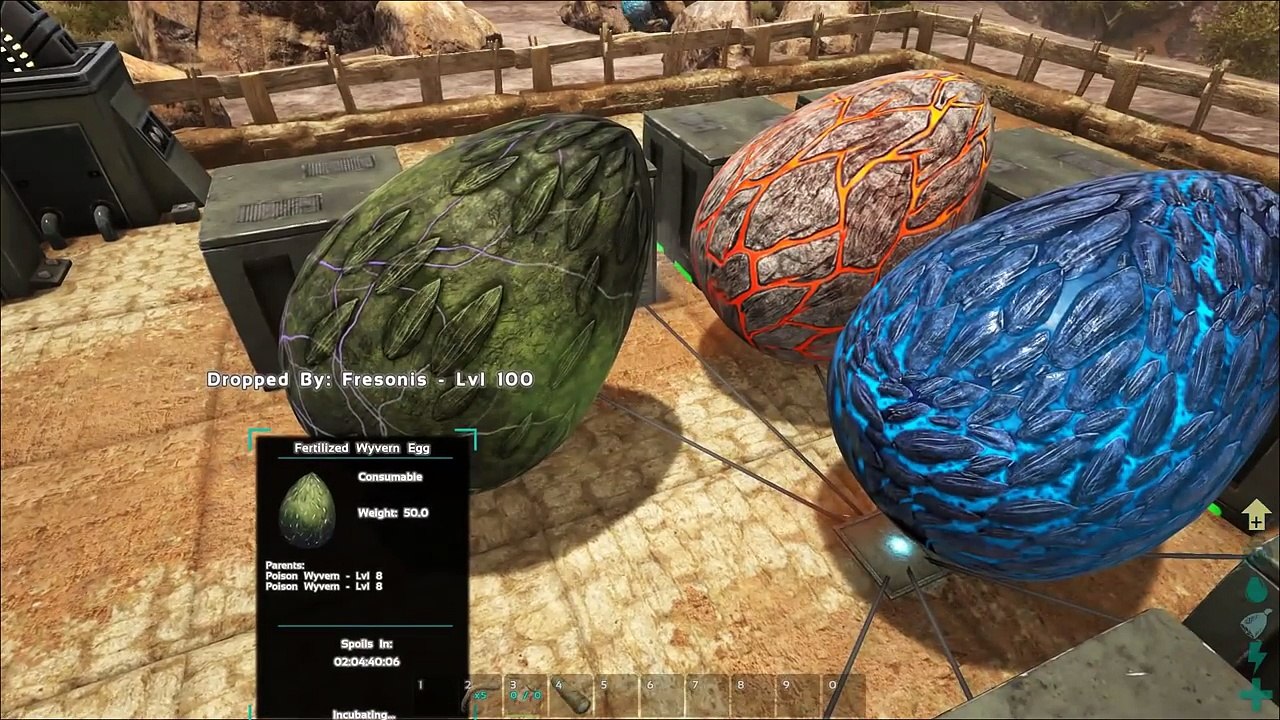 ARK Scorched Earth - HOW TO TAME WYVERNS, FINDING EGGS & MILK, HOW TO KILL ALPHA WYVERN - Gameplay