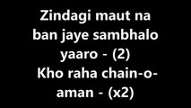 Zindagi Maut Na Ban Jaye Lyrics Video From Sarfarosh