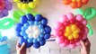 Трехцветный цветок из шаров / Tricolor flower of balloons (Subtitles)
