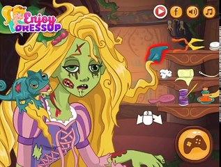 Cure Disney Princess Rapunzel From ZOMBIE CURSE SPELL!Games For Kids!