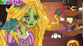 Cure Disney Princess Rapunzel From ZOMBIE CURSE SPELL!Games For Kids!
