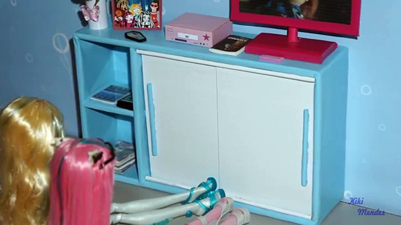 How to make a Sliding Door Cabinet for doll (Monster High, Barbie, etc)