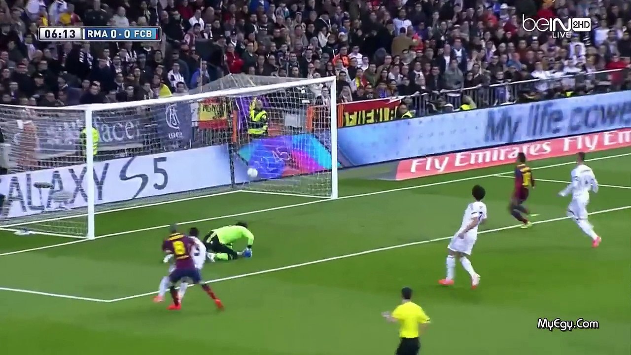 اجمل مباراة في تاريخ الكلاسكيو برشلونةVS ريال مدريد 4-3 وجنون حفيظ دراجي HD