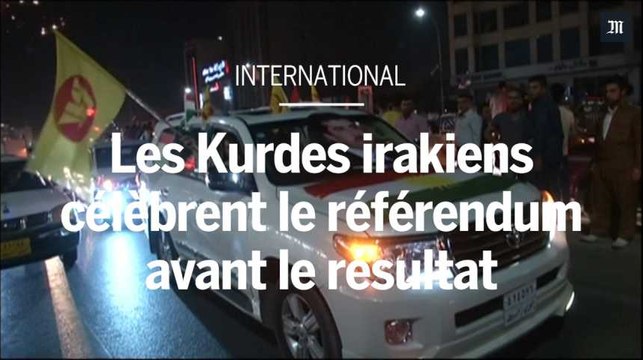 Les Kurdes irakiens célèbrent le référendum sur l'indépendance