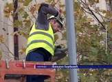 Farbanje stubova i zamena sijalica LED rasvetom , 26. septembar 2017 (RTV Bor)