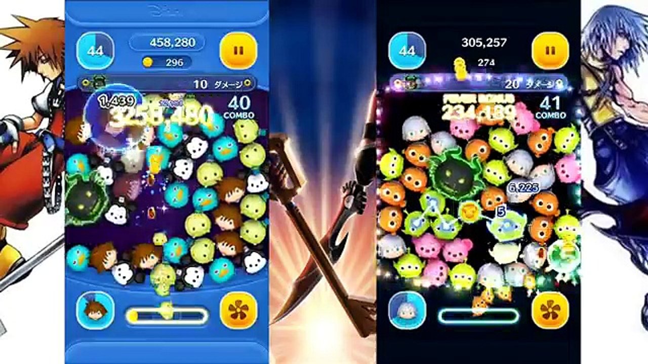 【ツムツム】 FANTASMIC!ボーナスポイント差異見比べ！#2 ソラ リク ～びっくりポイント( ﾟДﾟ)～