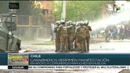 Protesta en apoyo a mapuches en Chile deja al menos 30 detenidos