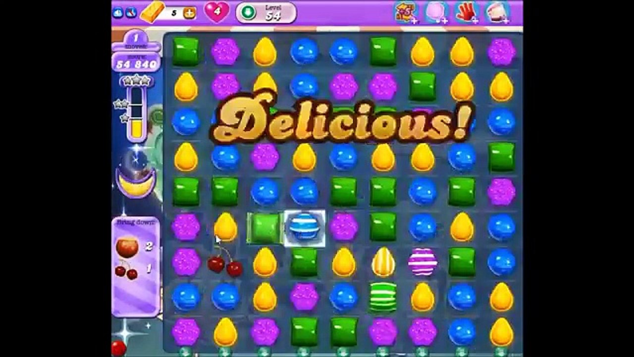 Candy Crush Saga - Dream World Level 54 Completed!!!