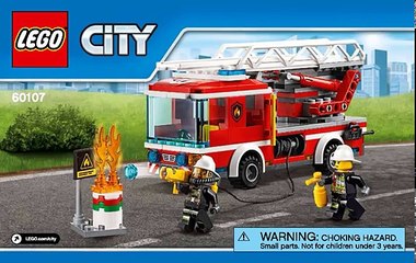 2016 Lego City Fire Ladder Truck instructions 60107