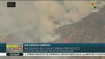 EE.UU.: incendio forestal obliga a evacuar 300 viviendas en California