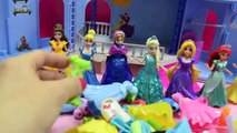 Disney Princess Magic Clip Dolls Polly Pocket Dress Up - FunKidToys Frozen Elsa, Ariel, Cinderella,