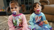 Bad Baby Twins - Kate & Lilly, Elsa in Real Life!! Giant Bubble Bath, Magic Powers, Surprise Eggs!!