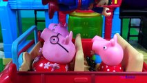 STORY WITH PEPPA PIG FIELD TRIP TO IMAGINEXT SUPER HERO FLIGHT CITY WITH GEORGE BATMAN & SUPERMAN