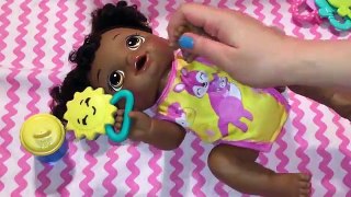 Night Routine with my Crawling Baby Alive Go Bye-Bye Doll, Sunny, with Joovy Play Room 2 Playpen