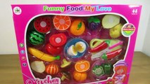 Toy Cutting Velcro Fruits Vegetables Playset Toy Food