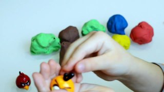 Angry birds play doh surprise eggs toys unboxing