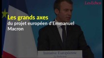 Les grands axes du projet européen d'Emmanuel Macron