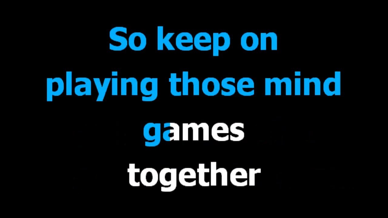 Mind games -  John lennon -  Karaoke  - Lyrics