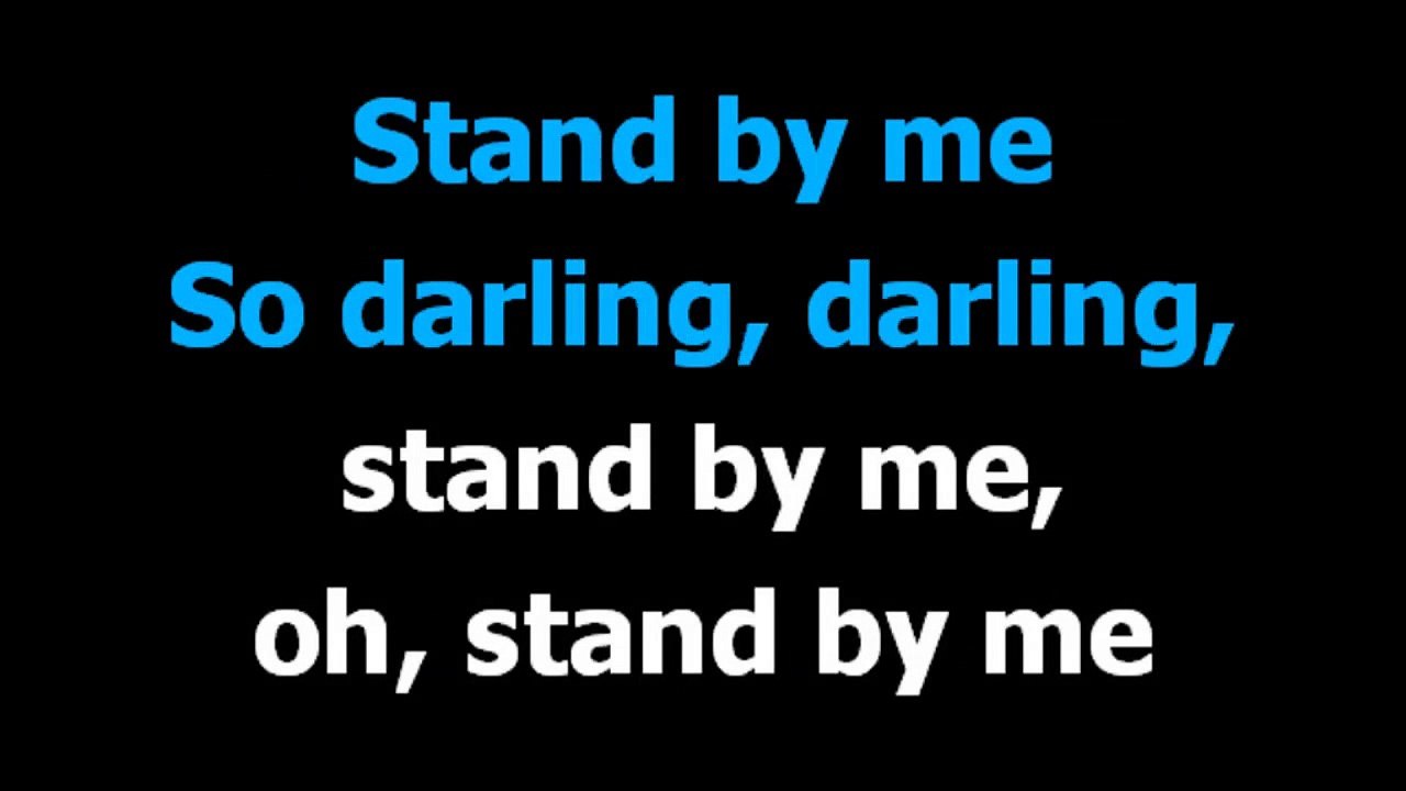 Stand by me  - John lennon  - Karaoke -  Lyrics