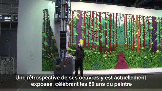 David Hockney donne une de ses peintures au musée Pompidou