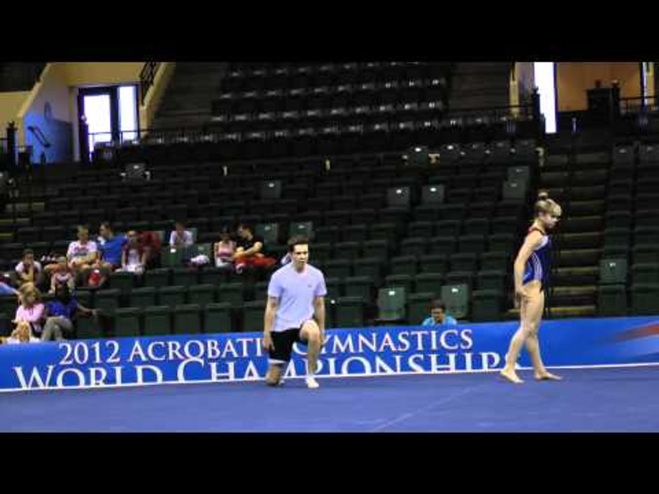 Dylan Maurer and Kelianne Stankus - Mixed Pairs - 2012 Acro Worlds Podium Training