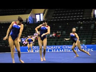 Morris, Colbert, and Johnston - Women's Trio - 2012 Acro Worlds Podium Training