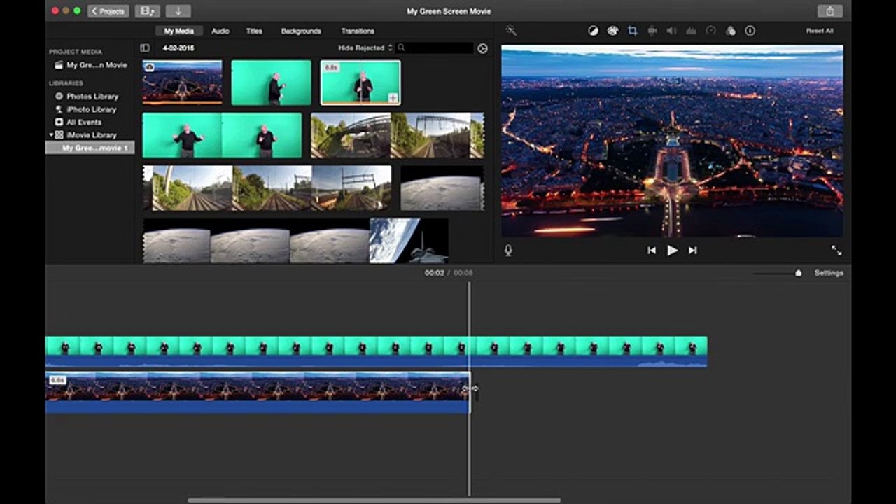 How to use Green Screen with iMovie Chroma Key Special effects in iMovie video Dailymotion