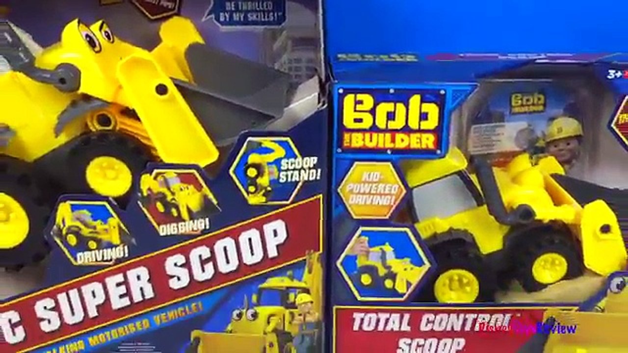 BOB THE BUILDER COLLECTION: FRONT LOADER AND EXCAVATOR SCOOP PULL BACK AND TOTAL CONTROL SCOOP