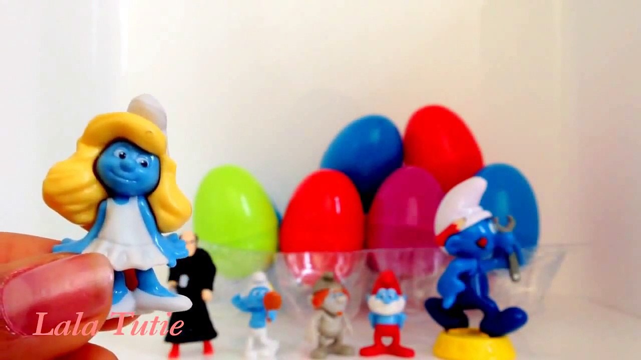 Teletubbies and Smurfs Surprise Eggs تلتبيز و مفاجأت السنافر