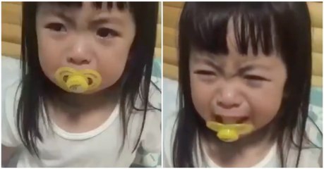 Menina mostra ter um dom muito especial para a representação de papéis dramáticos