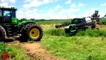 biggest tractor modern machines farm equipment stuck in mud pulling in the world