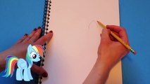 How to Draw My Little Pony Rainbow Dash Step By Step Easy | Toy Caboodle
