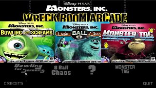 Monsters Inc Wreck Room Arcade : 4 Games Review
