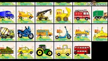 Vehicle for Kids - Cars Puzzle for Toddlers : Garbage Truck, Ambulance, Fire truck