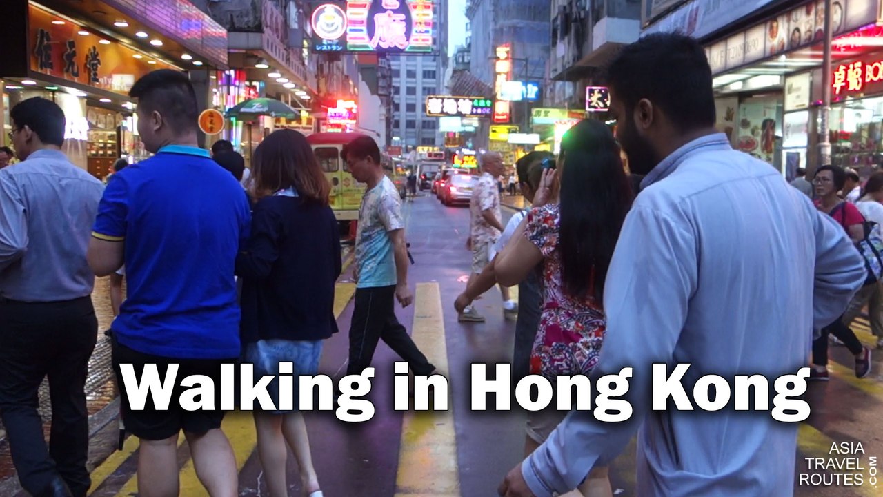 Walking in Hong Kong