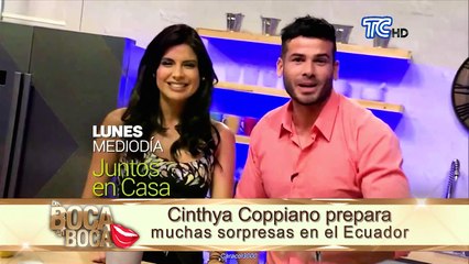 Cinthya Coppiano se encuentra en Ecuador