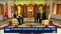 i24NEWS DESK | Kurdish referendum: 85% vote 'Yes' | Tuesday, September 26th 2017
