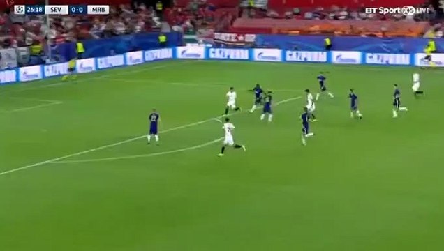 Wissam Ben Yedder Goal HD - Sevilla	1-0	Maribor 26.09.2017