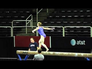 Rebecca Bross - Balance Beam - 2012 U.S. Olympic Trials Podium Training