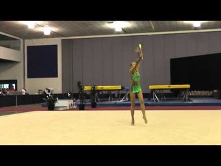 Kristen Shaldybin - Clubs - 2012 Rhythmic Nationals - Jr Day 2