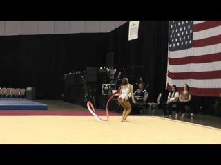 Natalie McGiffert - Ribbon - 2012 Rhythmic Nationals - Jr Day 2