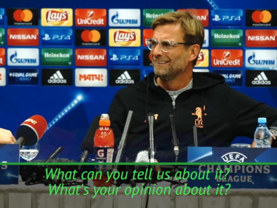 Klopp stunned by weirdly specific question in Russia