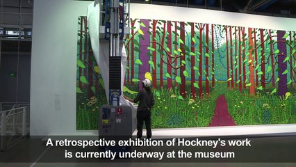 Painter David Hockney donates picture to Paris Pompidou museum